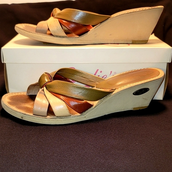 Candies Multi Color Strap Sandals - Picture 1 of 10